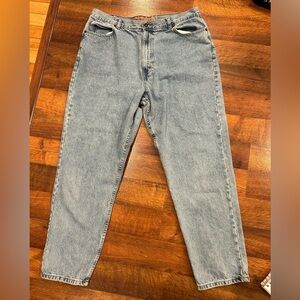 Vintage Eddie Bauer Size 20 Jeans 1980s High Waisted Loose Fit Mom Tapered Leg